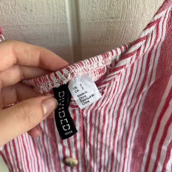 Divided Pink Camisole Crop Top - Picture 3 of 3